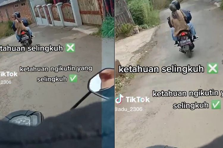 Momen Nyesek Cowok 'Kawal' Pacar Jalan sama Selingkuhan, Ketahuan Langsung Tancap Gas
