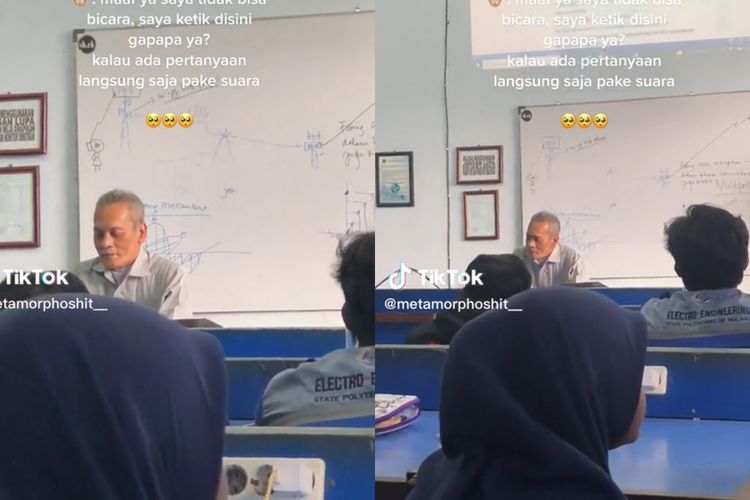 Pita Suara Diangkat, Dosen Ini Tetap Semangat Mengajar meski Komunikasi Melalui Tulisan