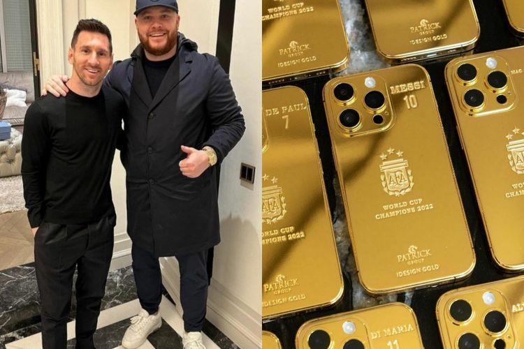 Lionel Messi Beri Hadiah 35 Unit iPhone 14 Berlapis Emas untuk Timnas Argentina, Wow!
