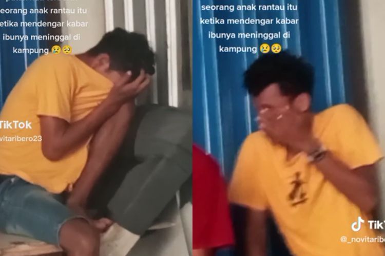 Nyesek! Tangis Pilu Anak Rantau Dengar Kabar Ibu Meninggal, Mau Pulang Gak Punya Uang