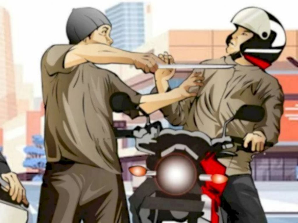 Tragis! Pria Dibacok Begal di Jalan Raya Bogor, Motor dan Ponsel Dibawa Kabur