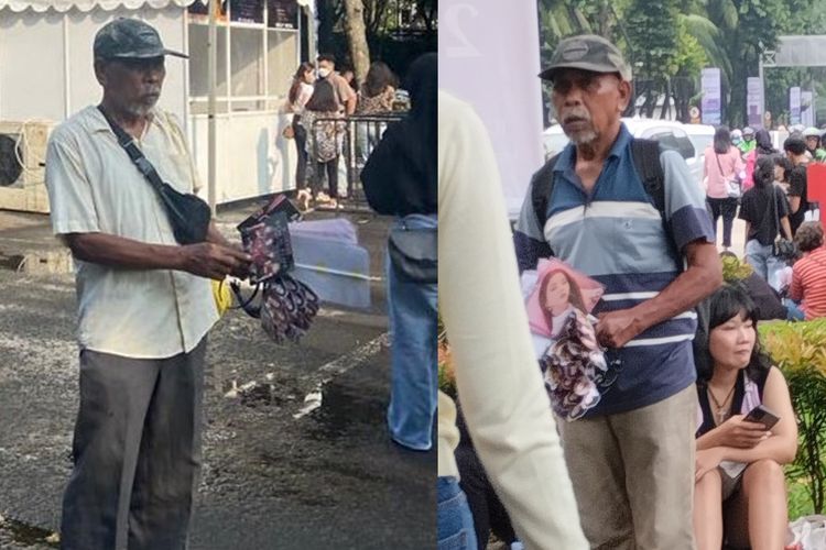 Kakek Penjual Merch BLACKPINK di GBK Curi Perhatian, Para Blink Lariskan Dagangannya