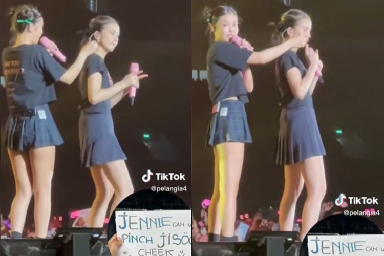 Jennie BLACKPINK Cubit Pipi Jisoo Demi Penonton di Konser Jakarta: Si Paling Perhatian