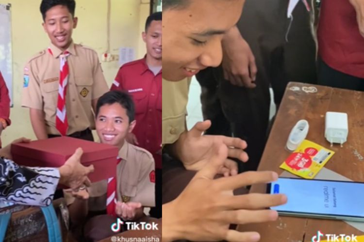Salut! Siswa SMA Kompak Patungan Sekelas Demi Belikan HP Teman, Banjir Pujian