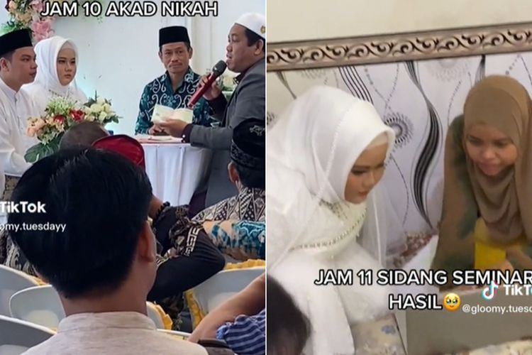 Anti Mainstream! Wanita Ini Sidang 1 Jam setelah Akad Nikah, Langsung Dapat 2 Gelar