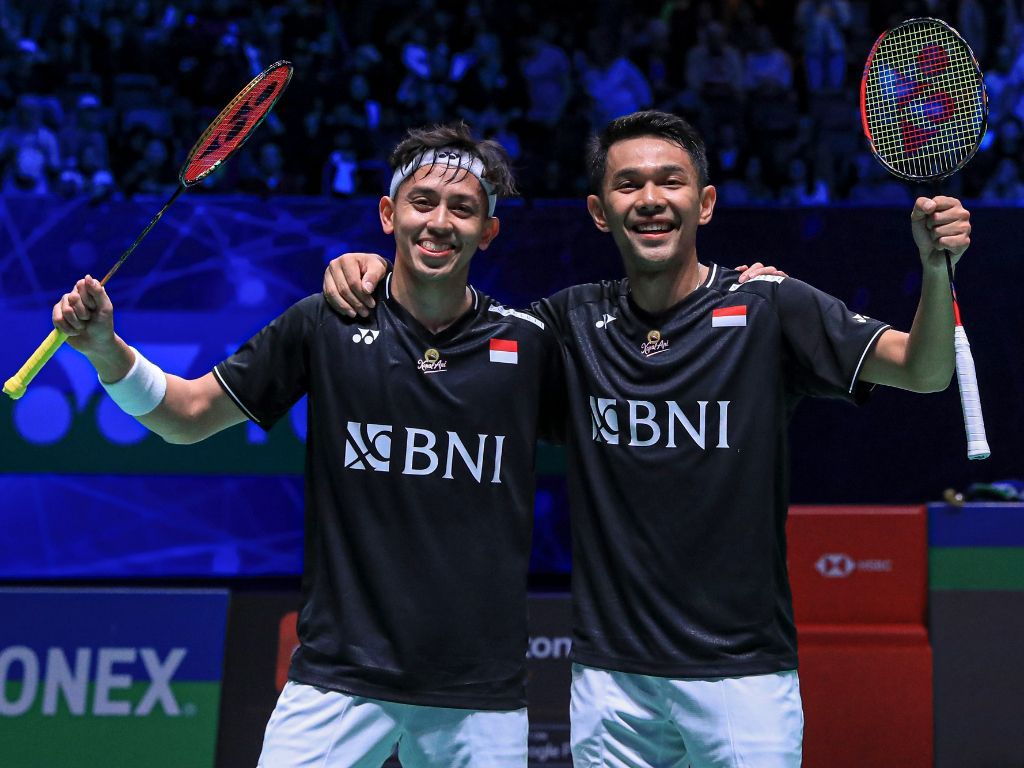 Momen Fajar Alfian Selebrasi 'Siu' Ala Ronaldo Usai Lolos ke Final All England 2023