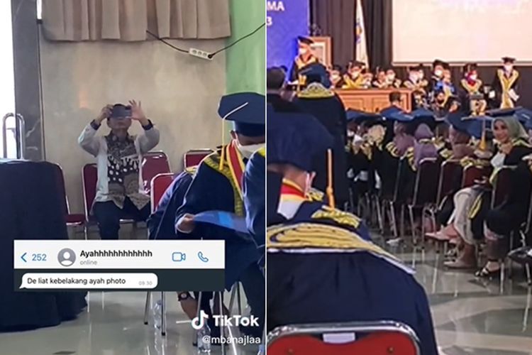 Momen Ayah Fotoin Putrinya saat Wisuda Bikin Iri Netizen: Pengen Banget!