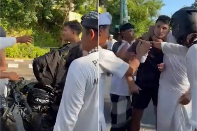 Heboh Bule Ngamuk saat Upacara Melasti di Bali, Enggak Terima Diminta Lambatkan Motor
