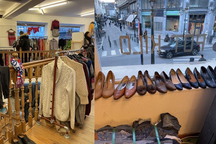 Berburu Baju-Sepatu Vintage di Toko Melting Pot Kilo, Pengalaman Belanja Unik di Brussels