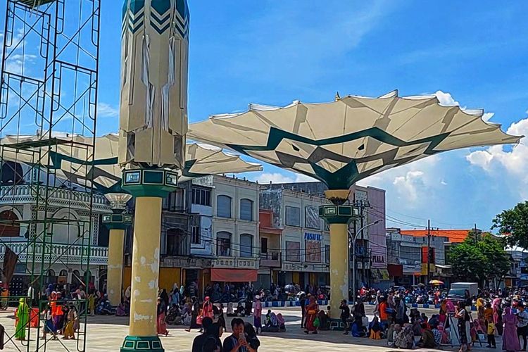 Penampakan Replika Payung Madinah di Pasuruan, Cocok Dikunjungi saat Ramadan