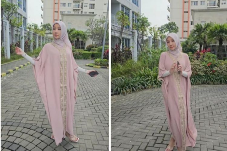 Gaya Lucinta Luna Dandan Pakai Kaftan dan Berhijab, Netizen Sebut Malaikat Bingung