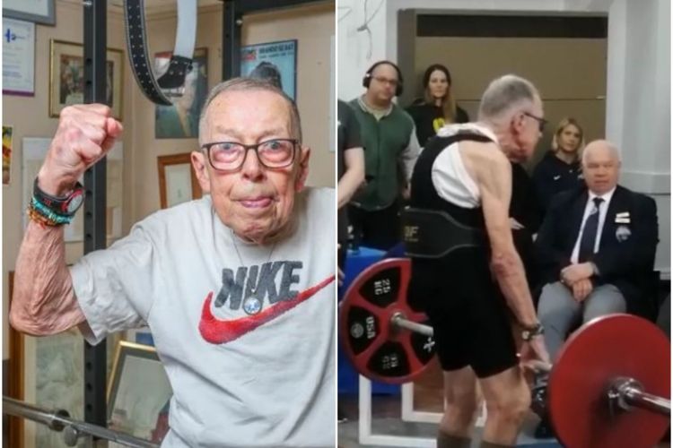 Salut! Kakek 86 Tahun Pecahkan Rekor Angkat Besi, Mampu Angkat Beban 77,5 Kg