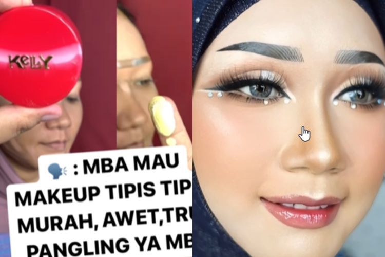 Proses MUA Makeup-in Klien Pakai Krim Kelly, Hasilnya Bikin Pangling