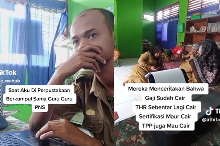 Momen Sedih Guru Honorer Cuma Bisa Ngebatin saat Rekan PNS Ngobrolin THR: Giliranku Kapan?