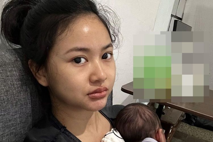 Potret Adinda Azani Habis Lahiran, Wajah Polos Glowing Gendong Bayi: Lagi Kucel Aja Cantik