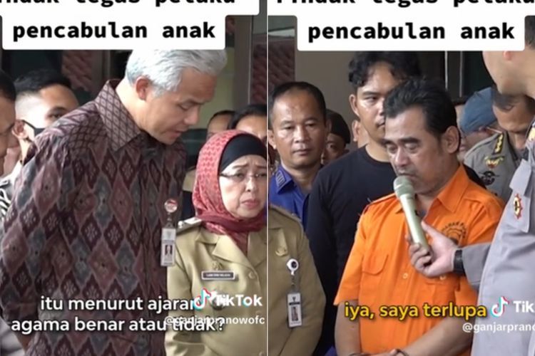 Reaksi Geram Ganjar saat Bertemu dengan Pengasuh Pesantren yang Cabuli 15 Santriwati