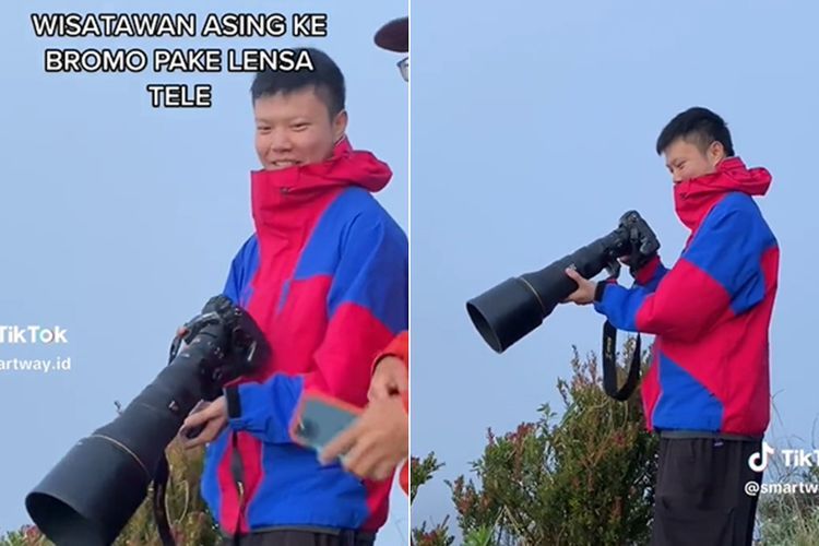 Gak Ada Lawan! Turis Asing Bawa Lensa Tele saat ke Bromo, Hasil Fotonya Keren Banget