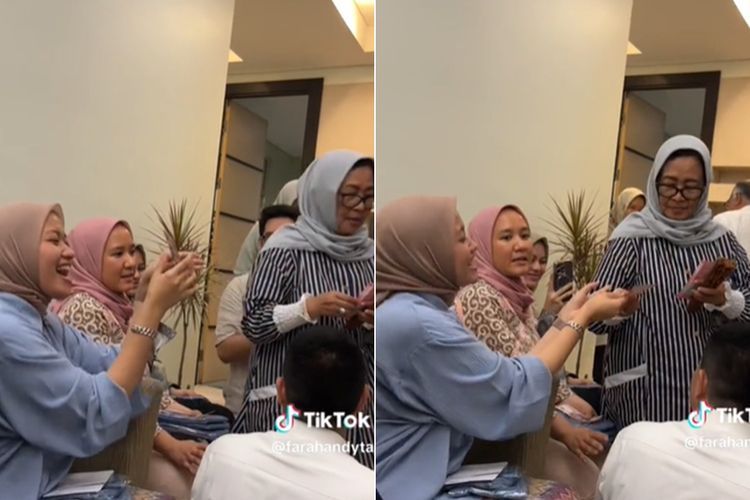 Bagi-bagi THR saat Bukber, Kebersamaan Keluarga Wanita Ini Berhasil Bikin Iri