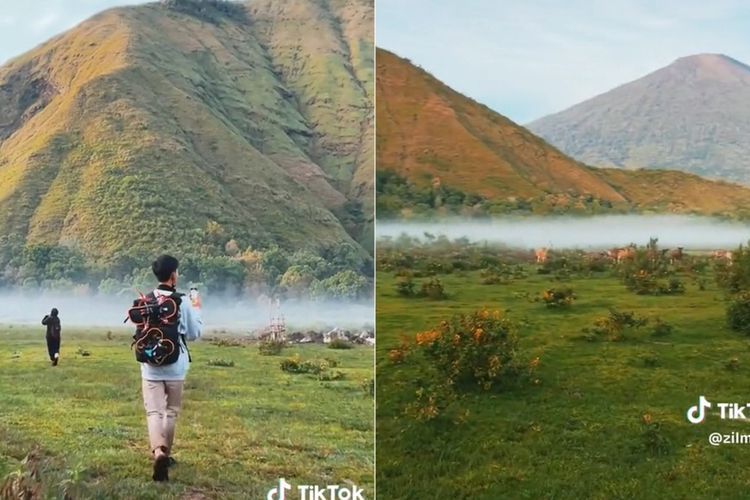 Melihat Hamparan Kabut di Savana Dandaun Lebih Dekat, Indah Banget Bikin Gak Mau Pulang