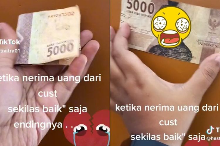 Bukan Nomor HP, Uang Ini Malah Digambar Pocong Menyeramkan, Bikin Ngakak tapi Serem!