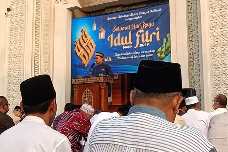 Antusiasme Warga Muhammadiyah Salat Ied Hari Ini, Masjid Fatimah Kota Malang Penuh Jamaah