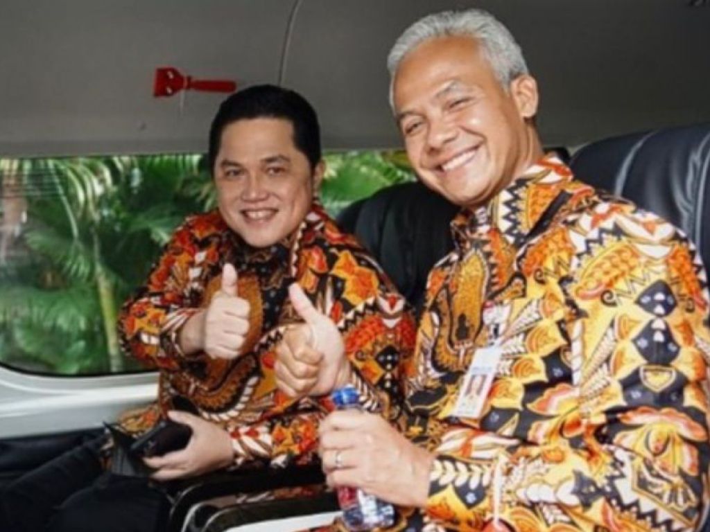Survei LSI: Duet Ganjar-Erick Teringgi, Kalahkan Prabowo-Cak Imin