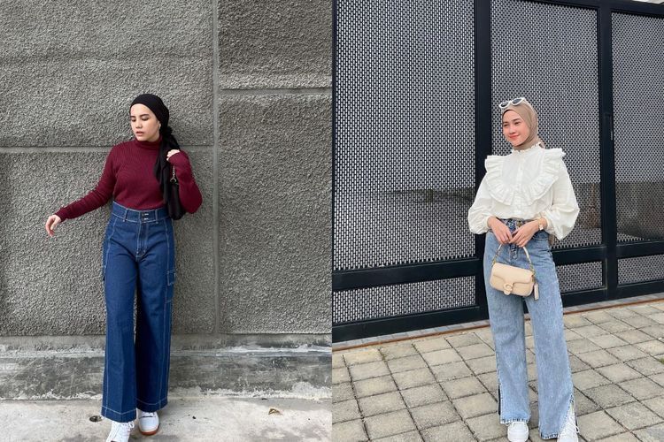 9 Inspirasi OOTD Celana Jeans untuk Pengguna Hijab, Kekinian!