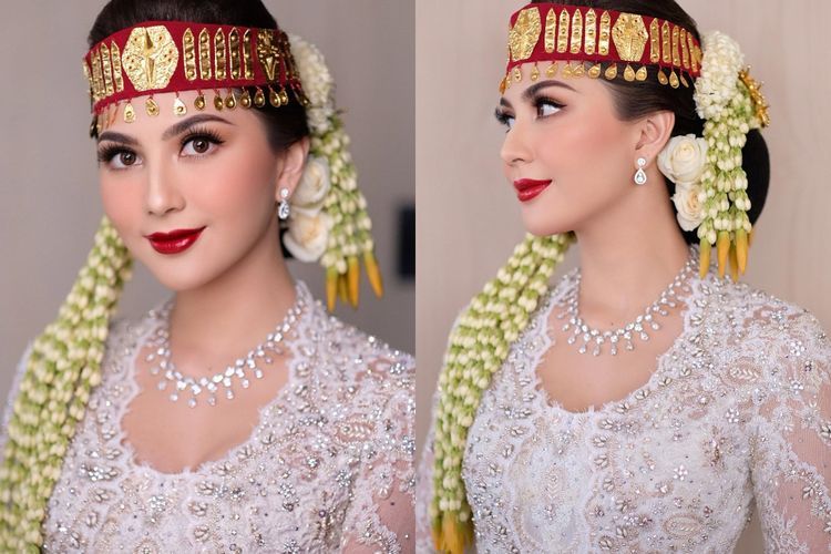 Potret Jessica Mila dengan Kebaya dan Sortali Batak di Mangadati, Makeup Bold Jadi Sorotan
