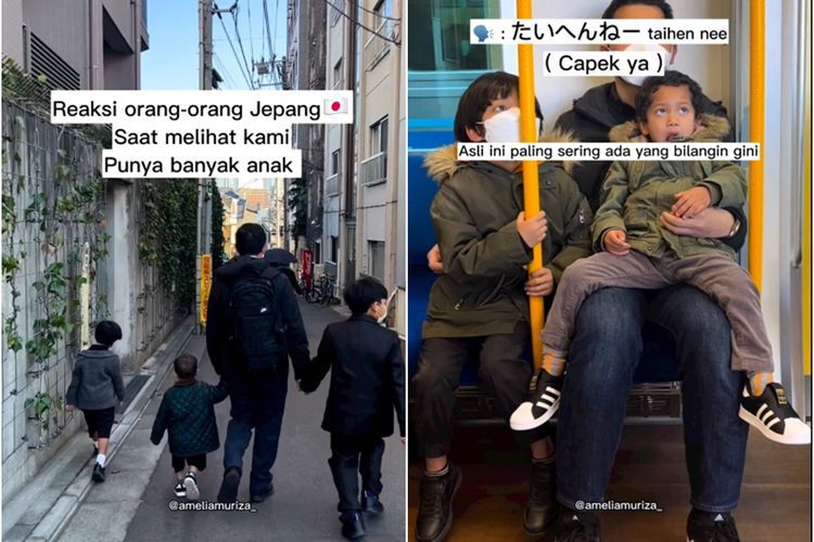 Reaksi Orang Jepang Lihat Keluarga Punya Banyak Anak: Capek Ya?