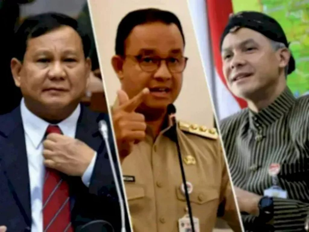 Simulai 3 Nama SMRC: Ganjar Bertengger di Puncak Elektabilitas, Kalahkan Prabowo dan Anies