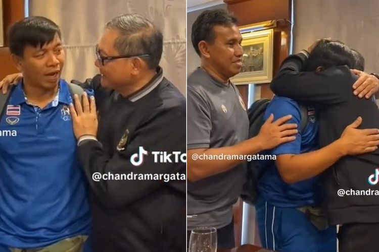 Detik-detik Ofisial Timnas Thailand Nangis Minta Maaf ke Sumardji Usai Lakukan Pemukulan