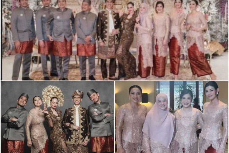Potret Desta dan Natasha Rizky di Pernikahan Enzy Storia, Sesi Foto Groomsmen-Bridesmaid