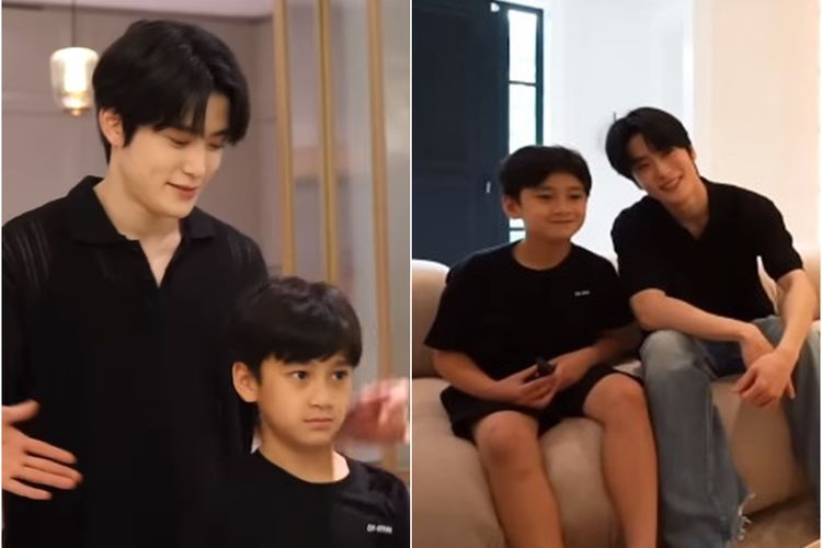 Potret Rafathar Bertemu Jaehyun NCT di Andara, Kompak Pakai Baju Hitam Bak Kakak Adik
