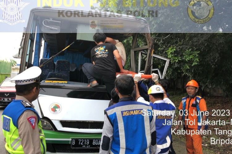 WNA China Tewas dalam Kecelakaan Bus di Tol Jakarta-Tangerang, Sopir Diduga Ngantuk