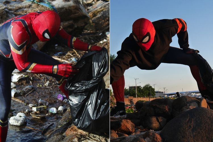 Hari Lingkungan Hidup Sedunia, Spiderman Parepare Ajak Politikus Ikut Bersih Lingkungan