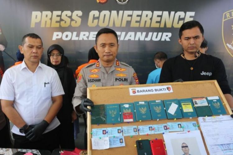 8 Tersangka TPPO Diamankan Polres Cianjur, Korban Mau Diberangkatkan ke Negara Terlarang
