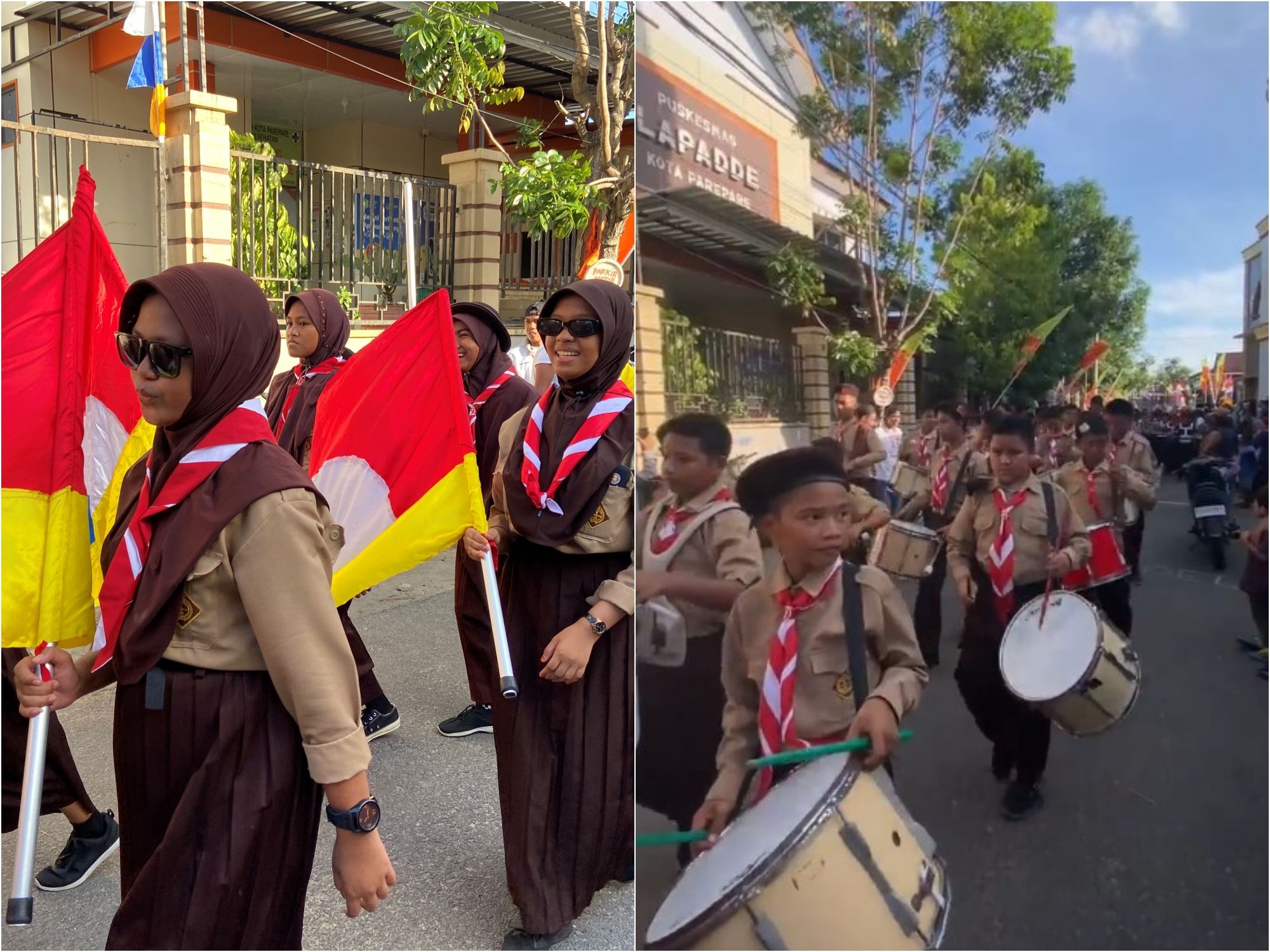 Meriahkan HUT RI, Emak-emak Kompleks Ini Sewa Drumband untuk Lomba Agustusan