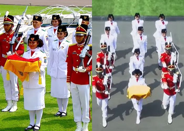 Respect! Pembawa Baki Paskibraka Tetap Tuntaskan Tugas meski Sepatu Lepas saat Upacara HUT RI ke-78