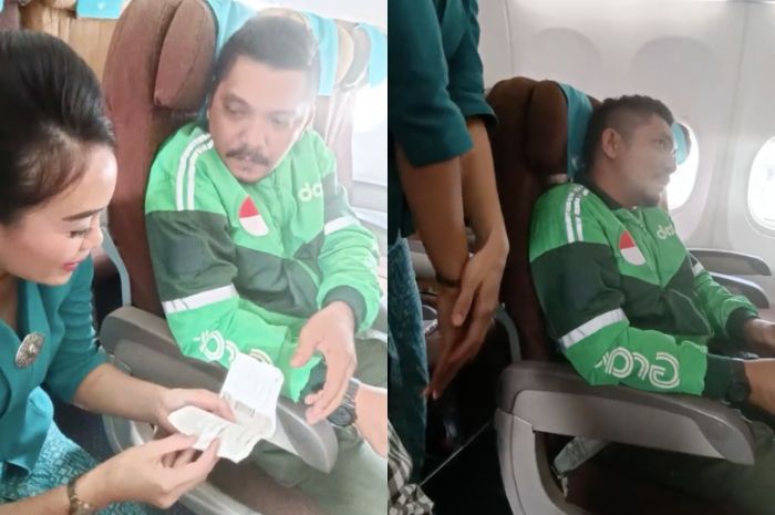Viral Video Driver Ojol Naik Pesawat Garuda dari Medan ke Jogja Ngaku Dapat Orderan Bakpia, Begini Faktanya