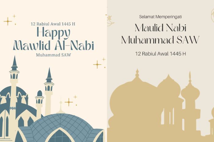 13 Contoh Gambar Poster Maulid Nabi Muhammad SAW 2023/1445 H
