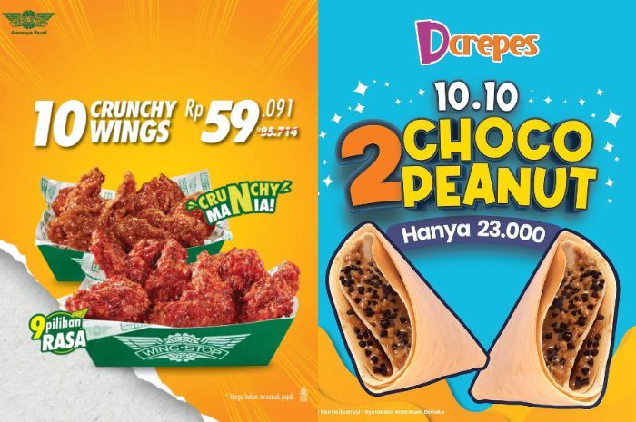10 Promo 10.10 Oktober 2023 Makanan dan Minuman, Buruan Serbu!