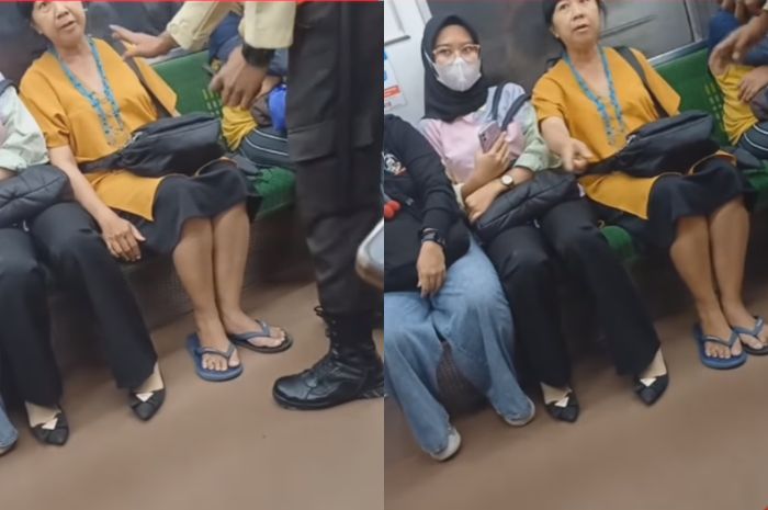 Heboh! Ibu-ibu Bikin Rusuh di KRL Protes Cara Duduk Penumpang Lain, Sudah Berulang Kali Terjadi