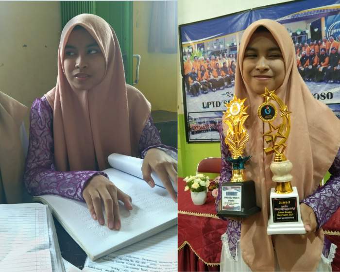 Perjuangan Syarifah Lioni, Siswa Tuna Netra Bondowoso Melawan Perundungan di Sekolah