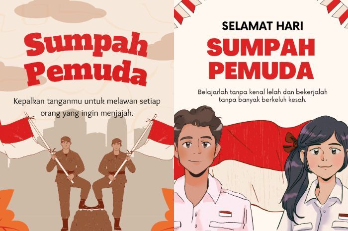 10 Contoh Gambar Poster Sumpah Pemuda 2023, Simple dan Keren!