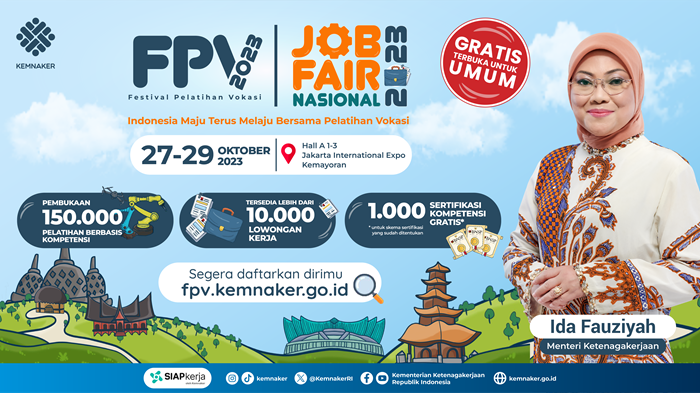 Digelar Besok, Menaker Ida Ajak Masyarakat Manfaatkan Job Fair Nasional dan Festival Pelatihan Vokasi 2023