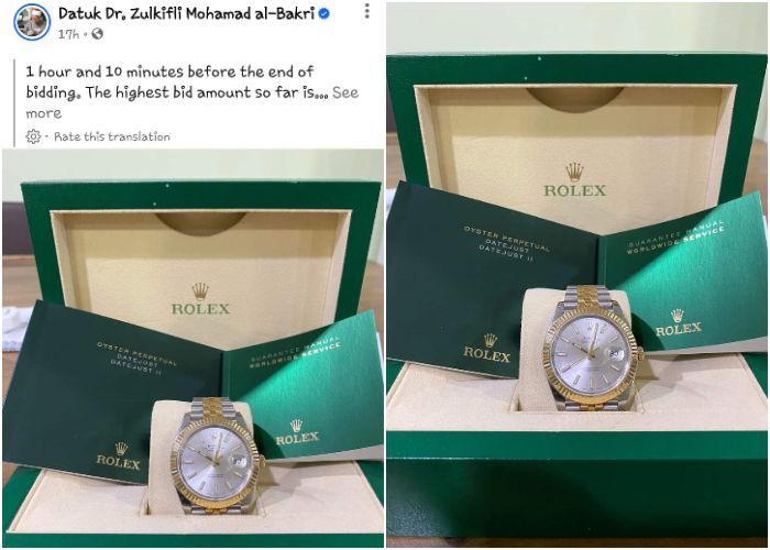 Ulama Ternama Malaysia Lelang Jam Tangan Rolex Hadiah dari Raja Arab Saudi, Hasilnya untuk Bantu Palestina