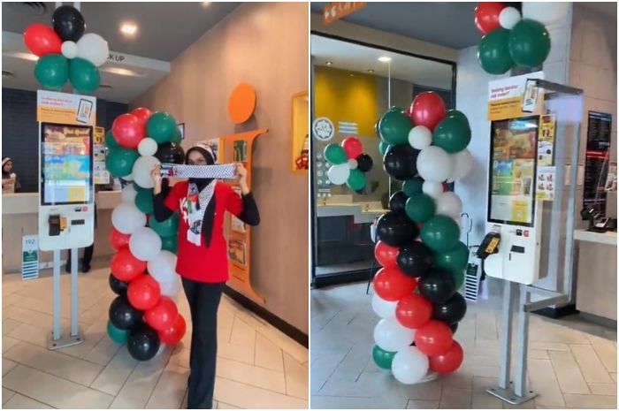 Viral McDonald's Didekorasi Bernuansa Palestina Usai Ramai Boikot, Netizen Curiga Cuma Trik Biar Laku