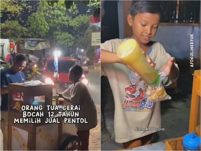 Korban Perceraian Orang Tua, Bocah SD Ini Terpaksa Jual Pentol Nafkahi Diri Sendiri