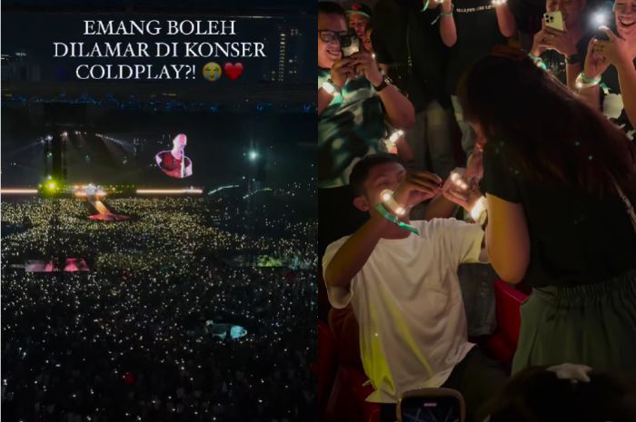 So Sweet! Pria Asal Medan Ini Lamar Kekasihnya di Konser Coldplay Jakarta: She Said Yes!