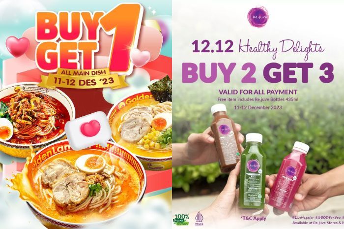 10 Promo Harbolnas 12.12 Desember 2023, Ada Makanan dan Minuman!
